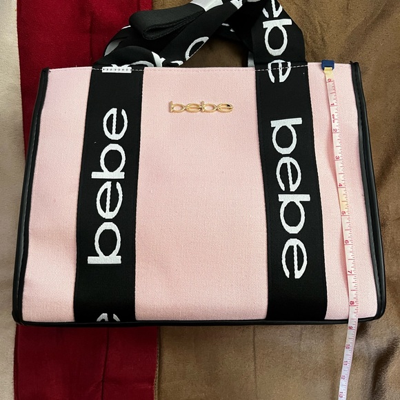 Bebe Pink and Black Tote Bag New W/Tags - Picture 9 of 10